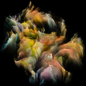着色系列维度充满活力的云层艺术想象力创造力教育的抽象图片