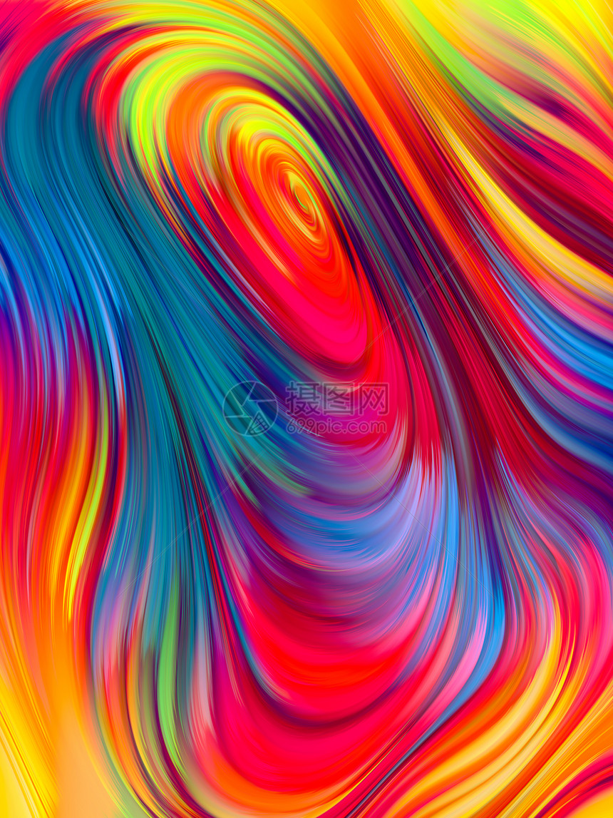 彩色纤维发光溢出颜色系列图片