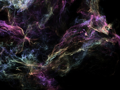 抽象星云高分辨率分形噪声渲染用于艺术图片