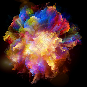 色彩情感系列创意编排的色彩爆发飞溅爆炸的想象力,创意艺术背景图片