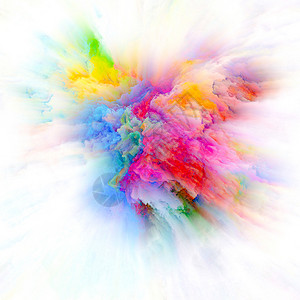 色彩情感系列色彩爆炸的特写与想象创意艺术的隐喻关系图片