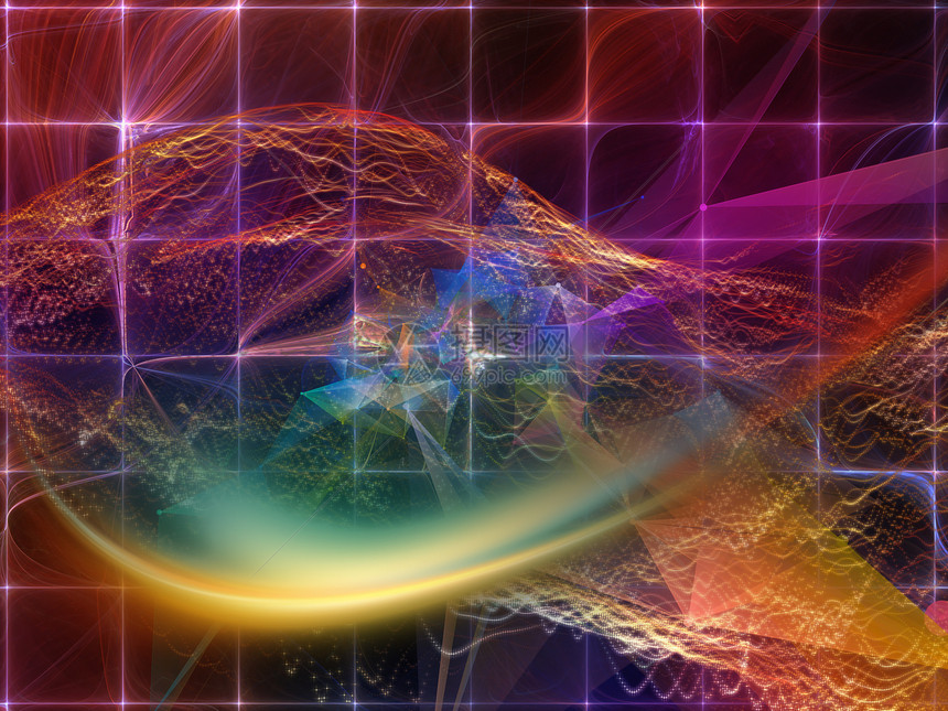 数字梦想系列技术背景的成与虚拟可视化件适合科学教育计算机现代技术项目的背景图片
