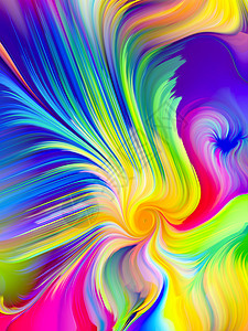彩色系列香水五彩漩涡背景的艺术创意图片
