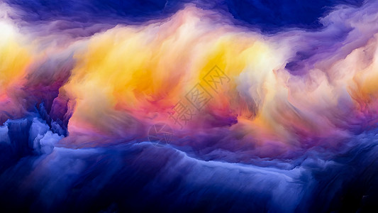 彩色梦想可能的星球系列艺术创意项目的充满活力的色调梯度的成图片