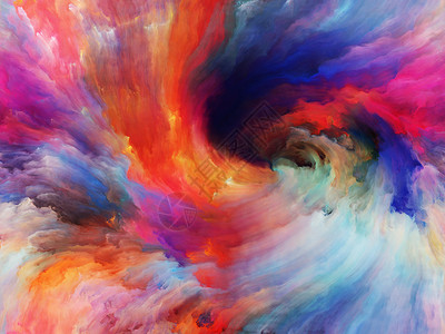 涡旋扭漩涡系列画布上的色彩运动背景,艺术创造力想象力背景图片