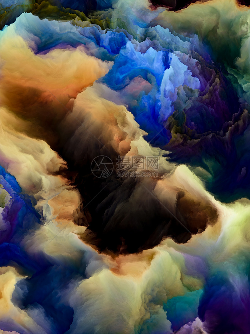木星的上层大气可能的星球系列视觉上令人愉悦的构图,充满活力的色调渐变的艺术,创意作品图片