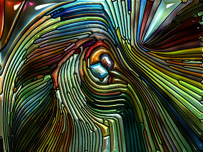 液体图案系列彩色璃的安排,人联想新艺术自然美灵的上图片