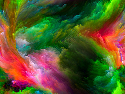 彩色流动系列数字油漆流的抽象成,适用于与音乐创造力想象力艺术关的项目图片