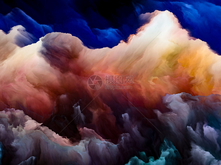气体巨大的大气可能的星球系列充满活力的色调渐变的成,用于艺术创造力图片