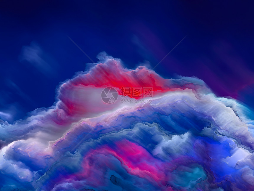 气体巨大的大气可能的星球系列创造地安排充满活力的色调梯度的艺术,创意图片