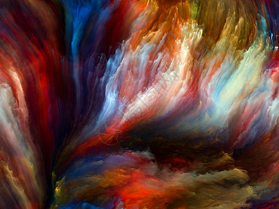 彩色流动系列数字油漆的背景,以补充您的的音乐,创造力,想象力,艺术图片