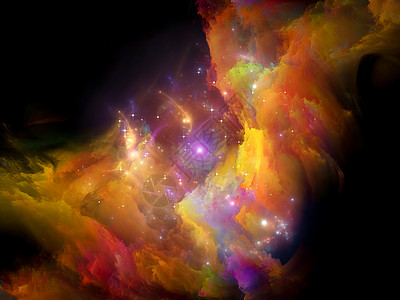 系列中的颜色关于艺术创造力的绘画光线星云图片