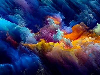 外星大气可能的星球系列由充满活力的色调渐变流动,艺术创意项目的背景图片