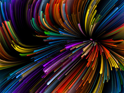 彩色系列多色条纹漩涡背景的颜色运动背景图片