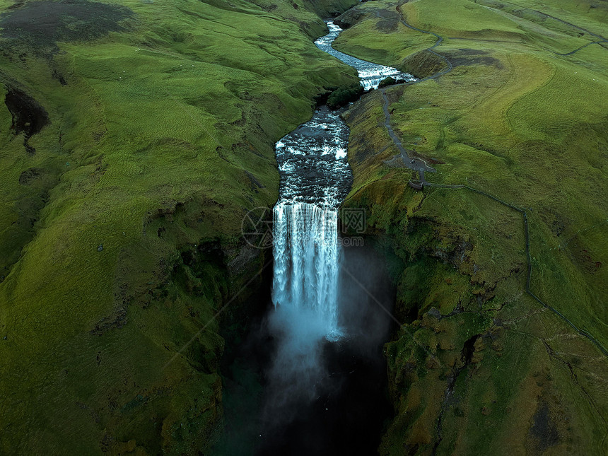 冰岛瀑布图片