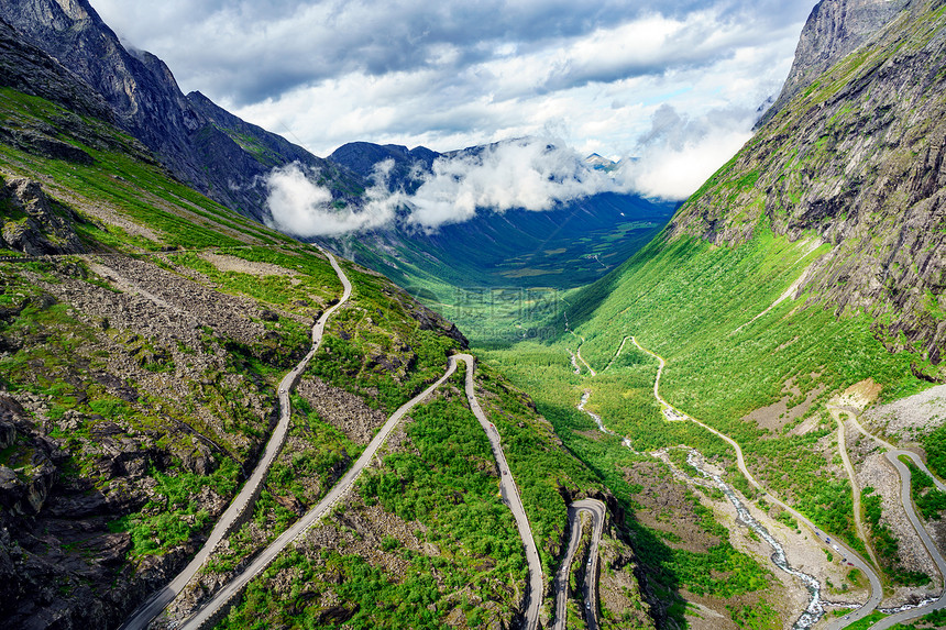 挪威,巨魔的路径巨魔巨魔蜿蜒的山路图片