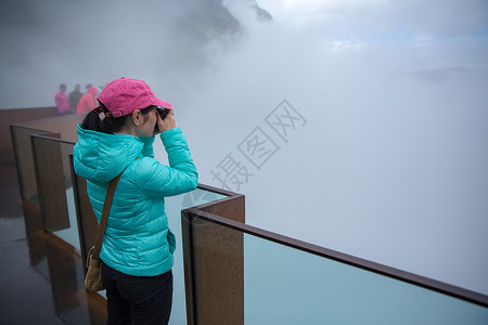 斯特加斯坦巨魔路瞭望观察甲板观景点美丽的自然挪威背景