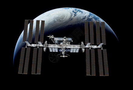 地球上的国际站这幅图像的元素由美国宇航局提供图片