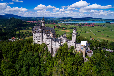 德国纽什万斯坦城堡巴伐利亚阿尔卑斯山图片