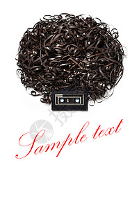 4个磁铁素材莱尼克拉维兹个用录音带的阿夫罗美发的头背景