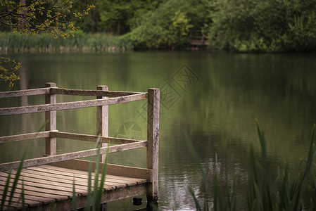 英国乡村平夏湖野外景观形象的浅深图片