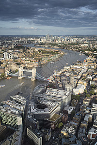地点空中景观视图伦敦城市景观天际线与标志地标建筑城市与戏剧的天空图片