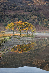 72188669令人惊叹的秋季景观图像,日出时,湖区英格兰图片