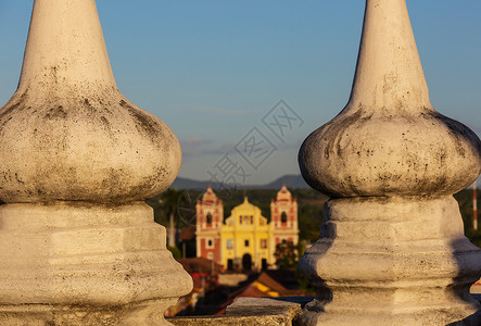 尼加拉瓜里昂市的殖民建筑图片