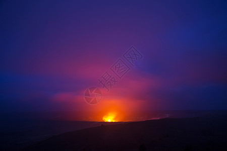 活火山夏威夷大岛上的基拉韦亚活火山高清图片