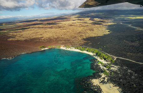 大岛大岛夏威夷飞机视图图片