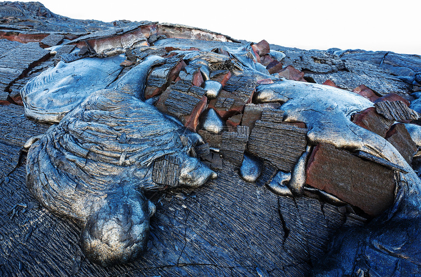 熔岩美国夏威夷大岛上的熔岩管图片