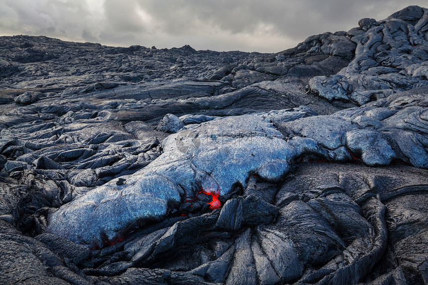 活火山夏威夷大岛上的基拉韦亚活火山图片