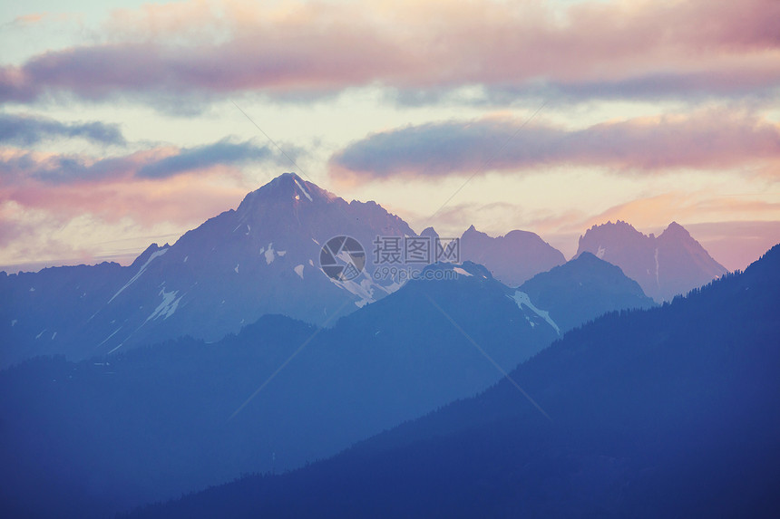 贝克山地区mt贝克娱乐活动区,华盛顿,美国图片