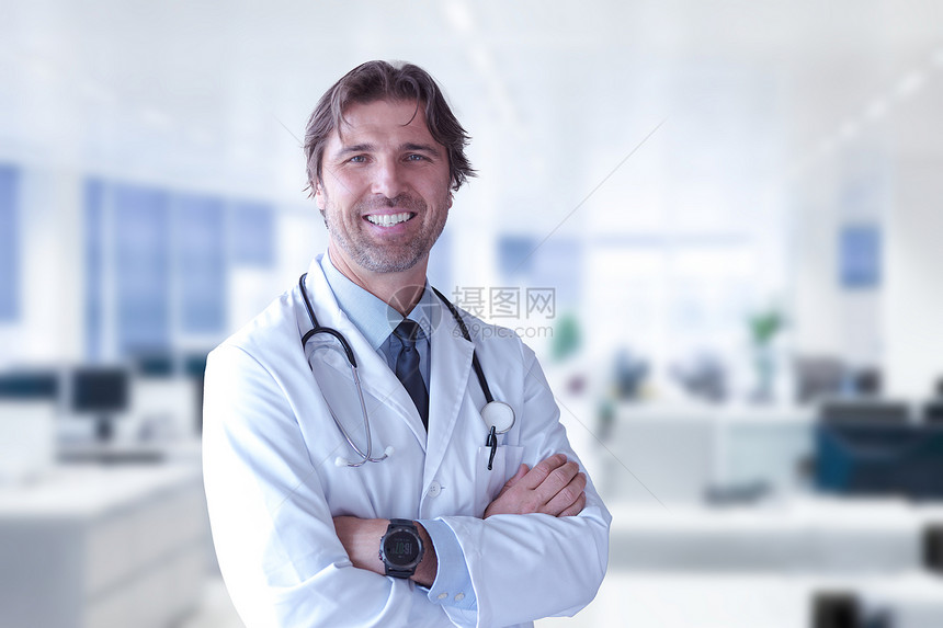 他的任命中涂抹高级医学博士的肖像高级医学博士他的任命图片