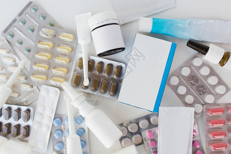 各种各样的开销医学,医疗药学同的药丸药物的包包同的药丸药物背景