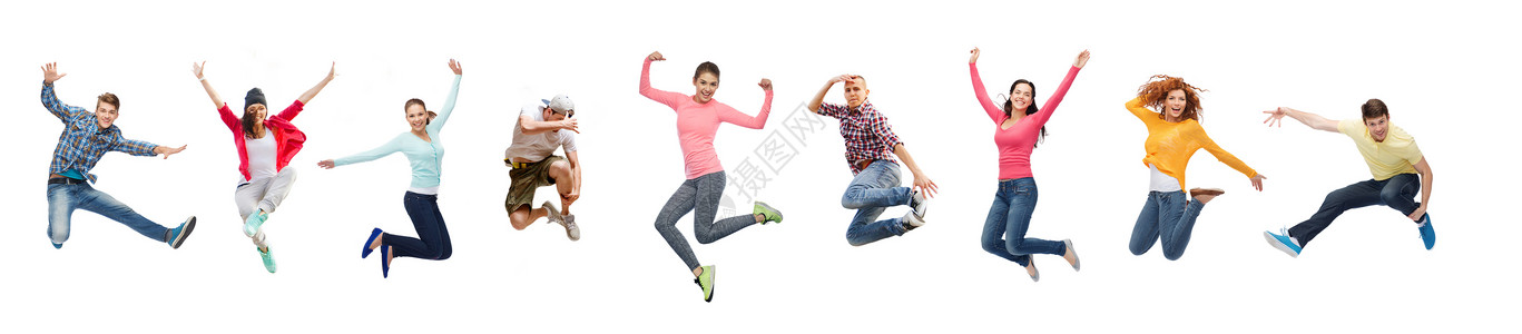 运动,舞蹈人的群人青少跳跃群人青少跳跃图片