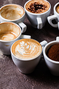 同阶段卡布奇诺的白色杯子科菲情人的生活咖啡的爱高清图片