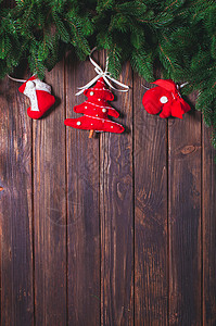 红色毡玩具用于诞树墙壁装饰,放置文字红色毡玩具图片