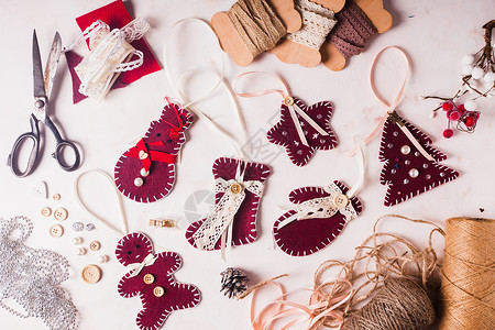布尔多诞节老式装饰波多毡缝制玩具诞毡装饰背景