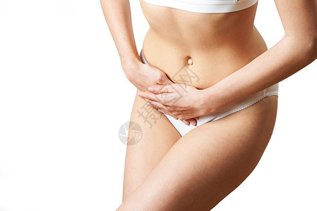 尿失禁女人腹部疼痛妇科疾病背景