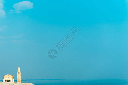 们的天夫人教堂意大利科勒海滩,桑图里奥德拉麦当娜戴尔安杰洛背景图片