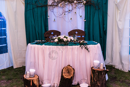 婚礼装饰,餐桌新娘新郎图片