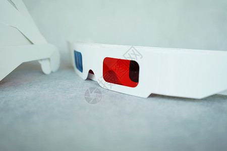 3d错觉复古3D眼镜电影院背景