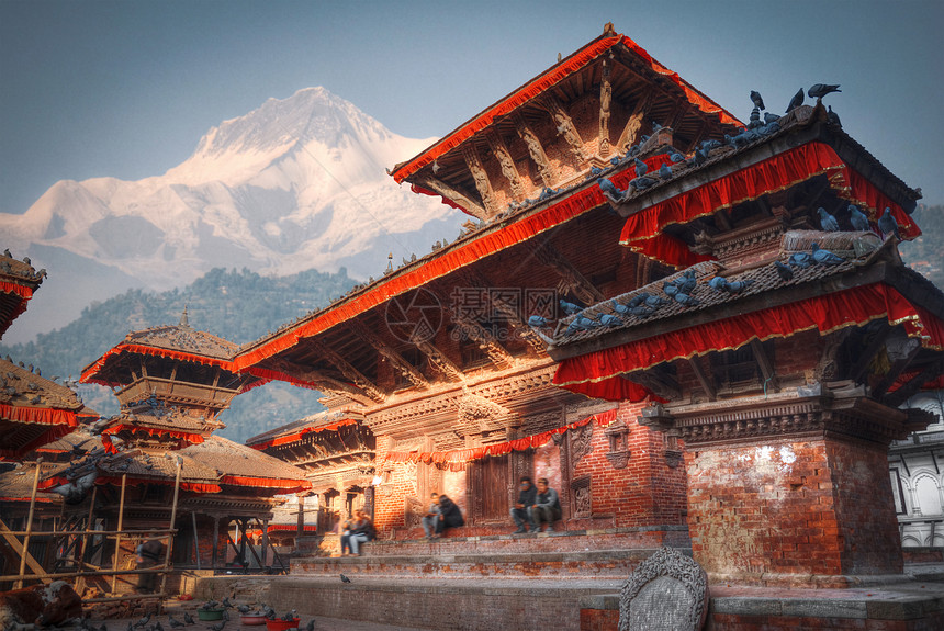 帕坦加德满都山谷的古老城市尼泊尔图片
