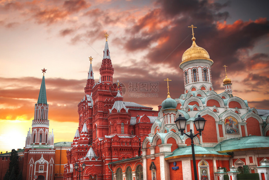 俄罗斯历史博物馆位于莫斯科的红色广场上历史博物馆图片