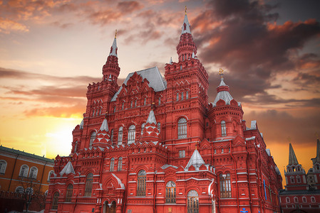 俄罗斯历史博物馆位于莫斯科的红色广场上历史博物馆图片