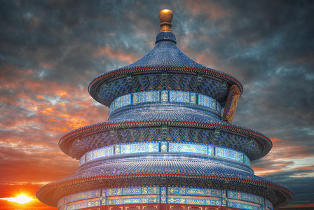 天坛北京市中心的座寺庙修道院建筑群天堂之庙背景图片