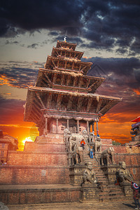 尼泊尔萨朗科亚洲的文化高清图片