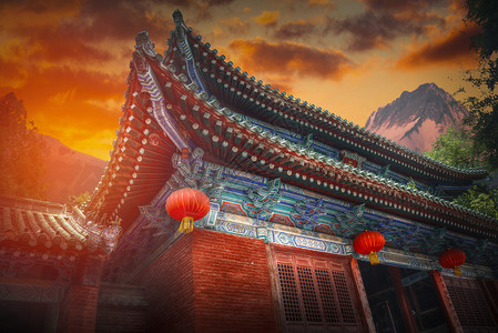 少林中国中部的座佛教寺院位于嵩山少林中国中部的座佛教寺院背景图片