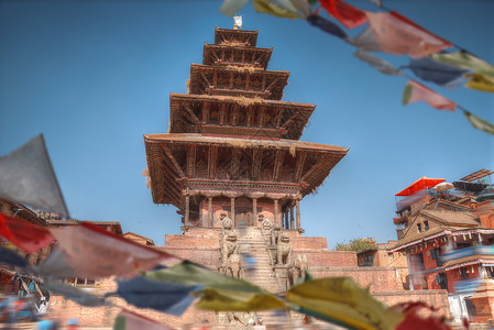 蓬塔本土达巴尔广场寺庙巴克塔普尔,加德满都瓦利,尼泊尔达巴尔广场巴克塔普尔背景